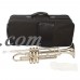 Zimtown B Flat Silver Bb Trumpet for Concert Band with Case   